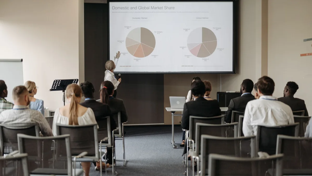 business presentation screen sharing