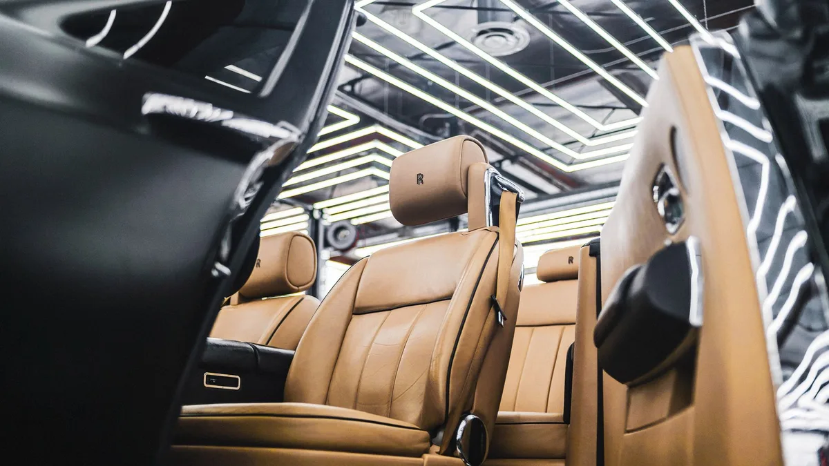 high-end automotive interior