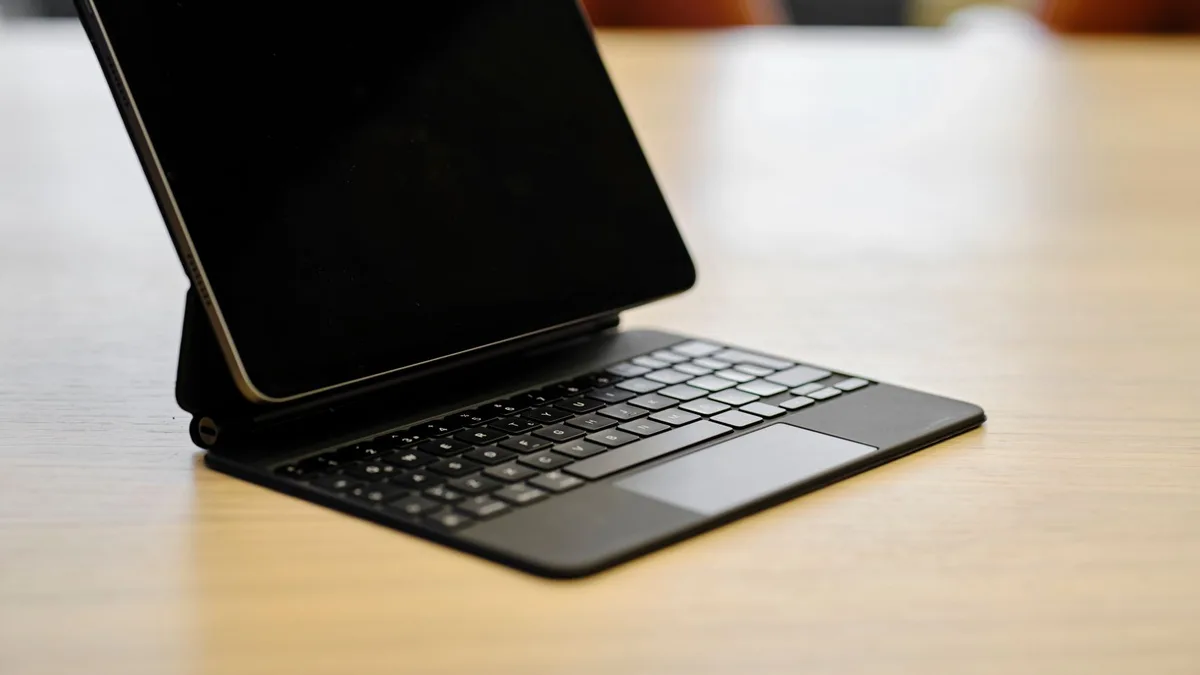 compact tablet on desk