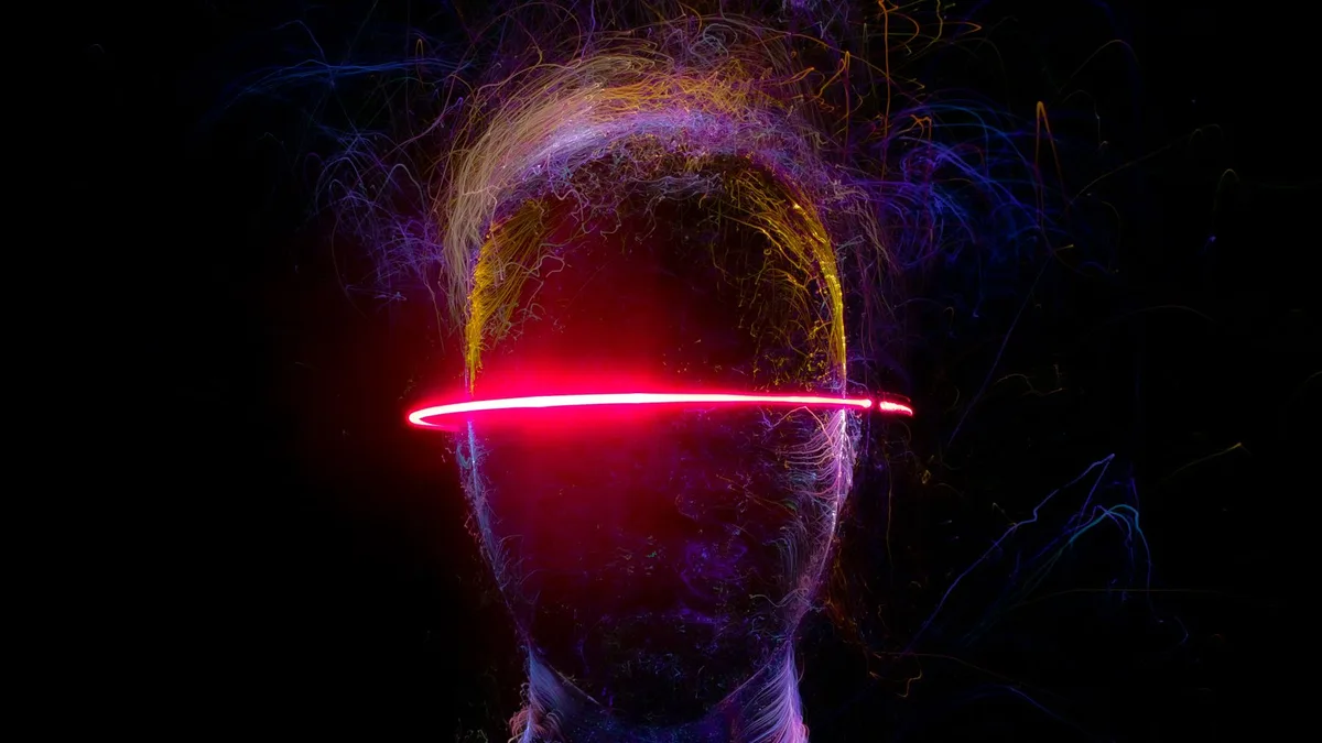 Geleceğin teknolojilerini temsil eden dijital hologram arayüzü
