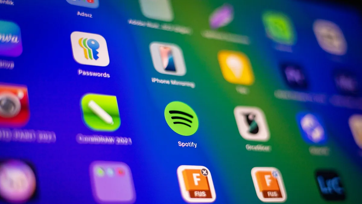 Kullanıcı bir araç içinde telefonla Spotify kullanırken karşılaşılan hata ekranı