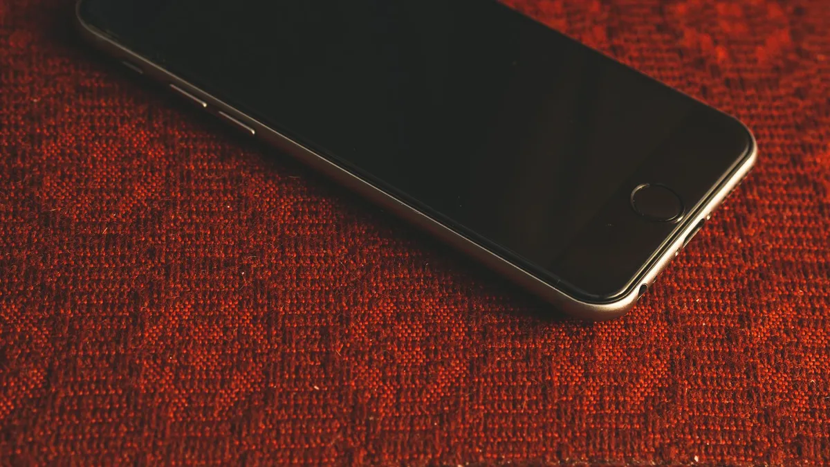 Yüksek çözünürlüklü akıllı telefon ekranının yakından görünümü