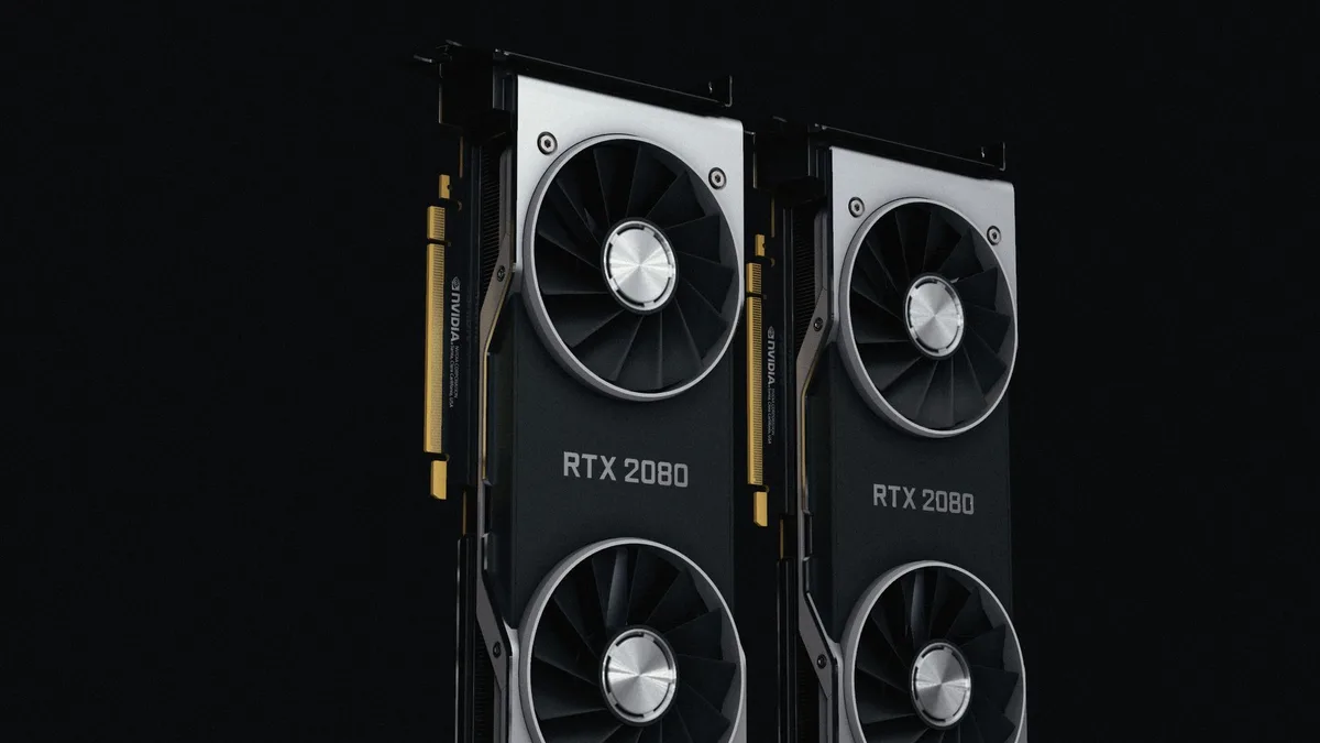 Veri merkezi içinde GPU kartlarının raflarda kullanıma hazır durumda olması