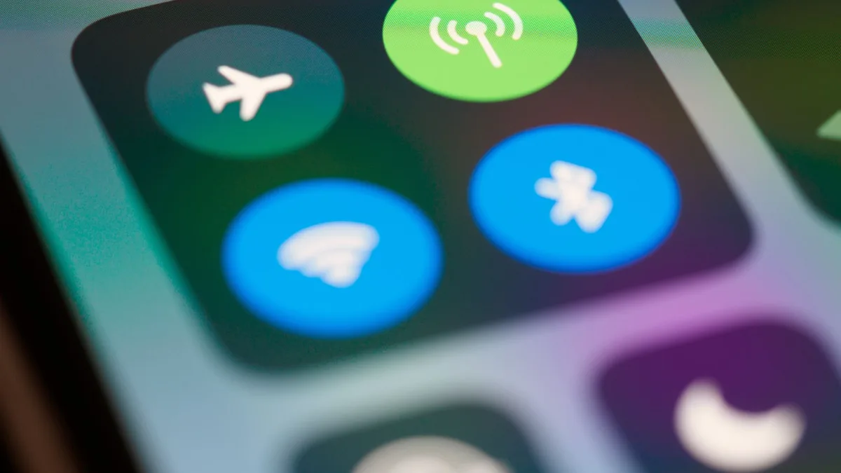 Gövde görsel 1: Kullanıcının ayarlar menüsünde Data Mode üzerinde değişiklik yaptığı an